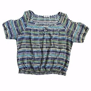 Cato Plus Size Multi-Colored Could Shoulder Blouse